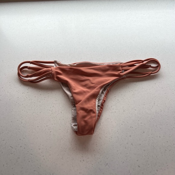 Acacia Swimwear Maui Bottom in Papaya - Picture 4 of 5